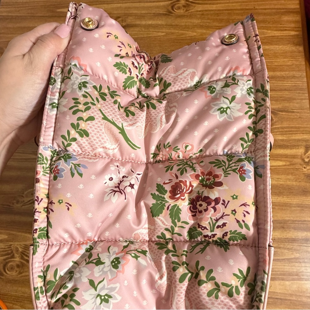 Tory Burch Ella Nylon Quilted Tote PINK SUGAR BERRY
FLORAL - Picture 11 of 15